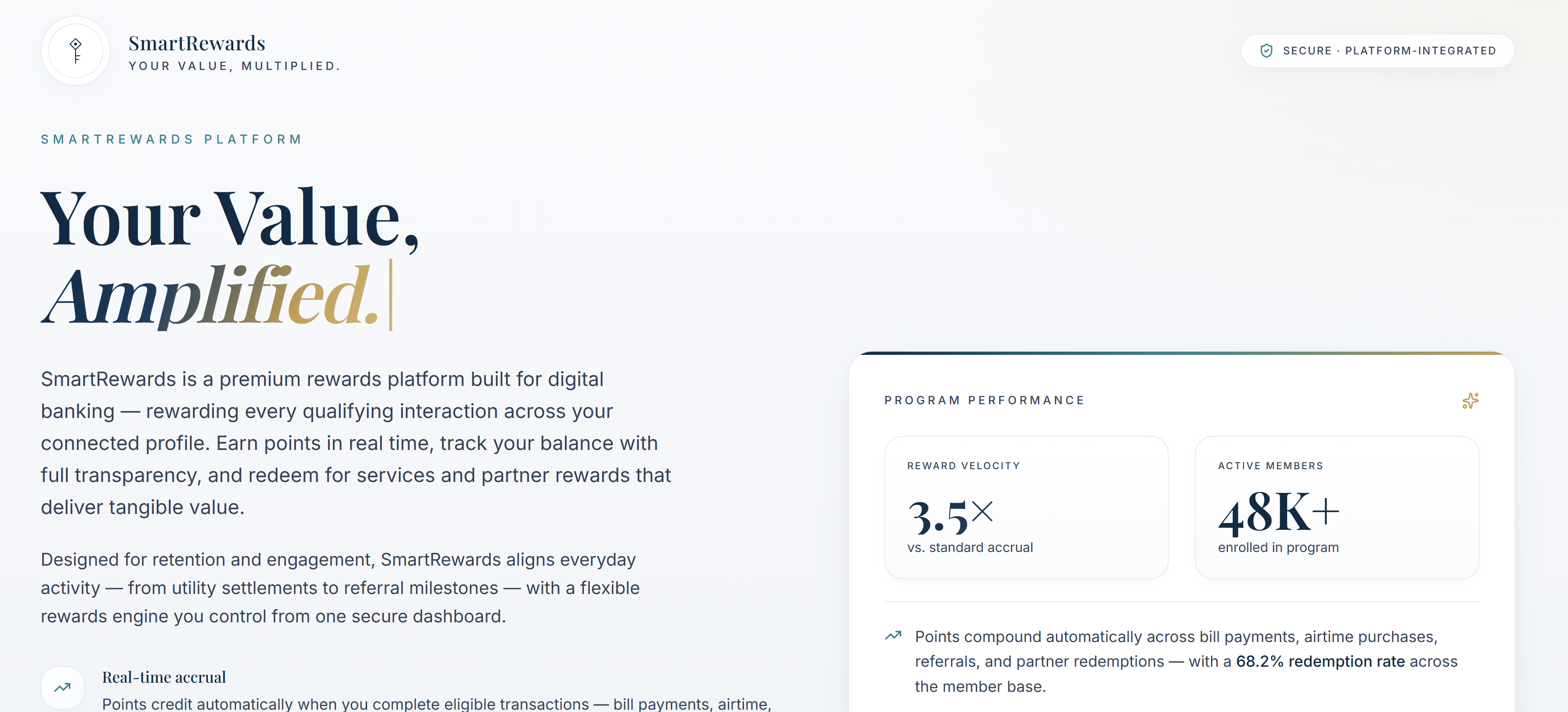 Conceptual Enterprise Loyalty Engine overview